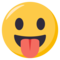 Face With Stuck-Out Tongue emoji on Emojione